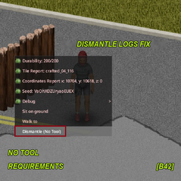 Dismantle Logs Fix